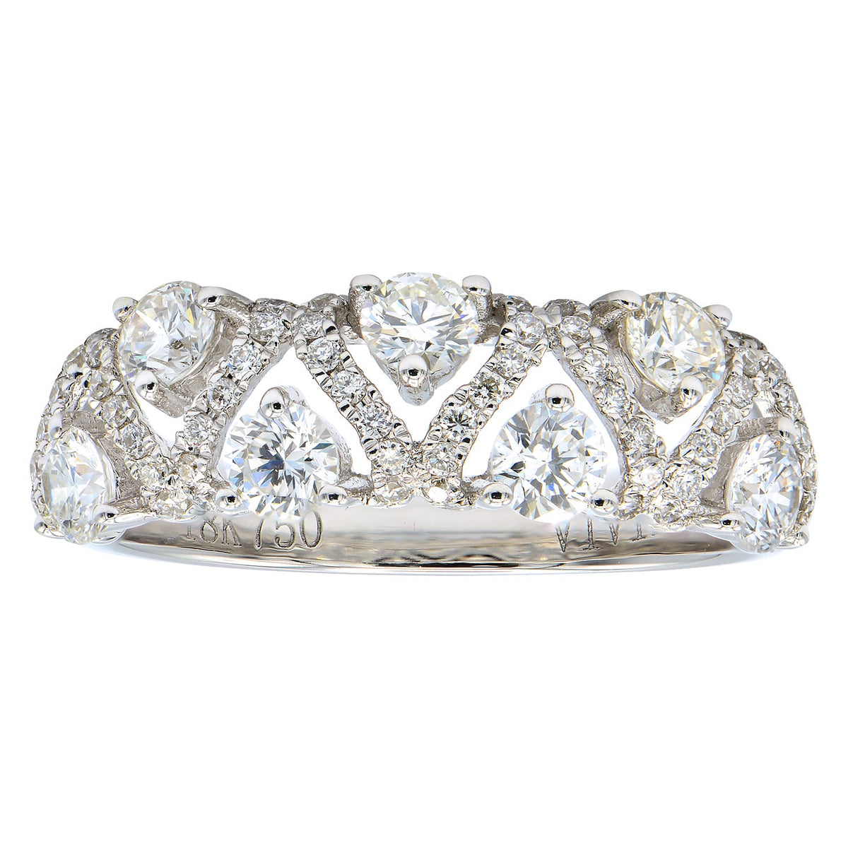 18K White Gold Fashion Diamond Ring, 0.94ct