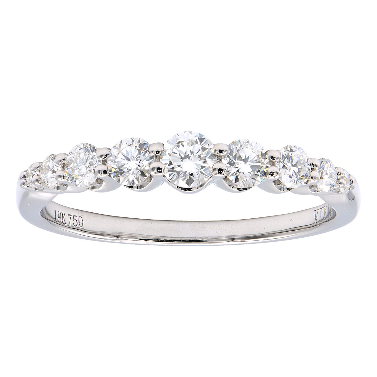 18K White Gold Fashion Diamond Ring, 0.49ct