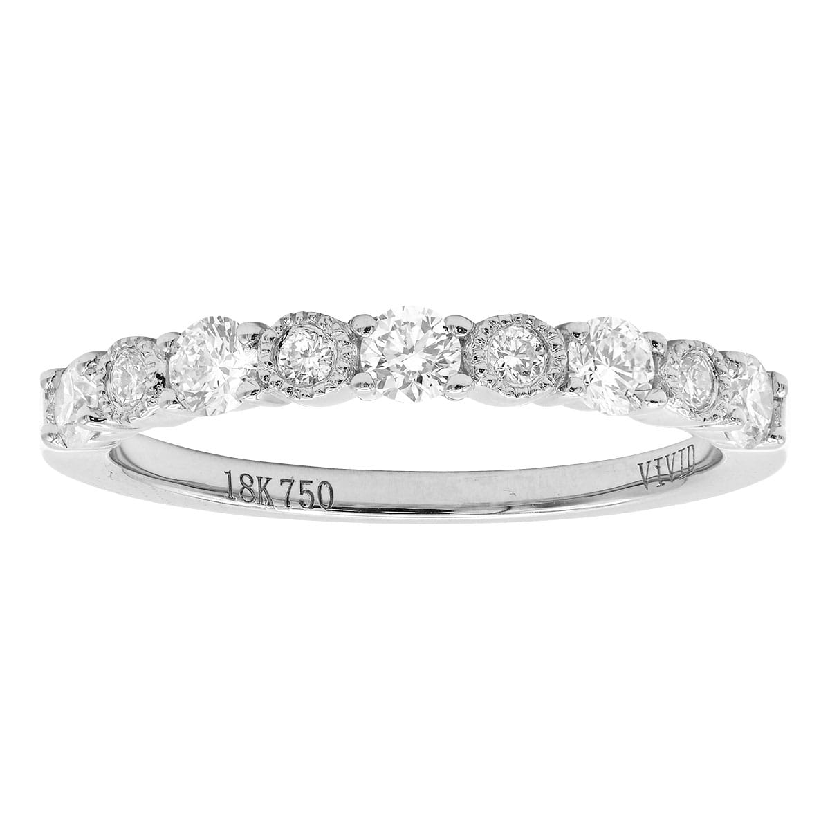 18K White Gold Fashion Diamond Ring, 0.48ct