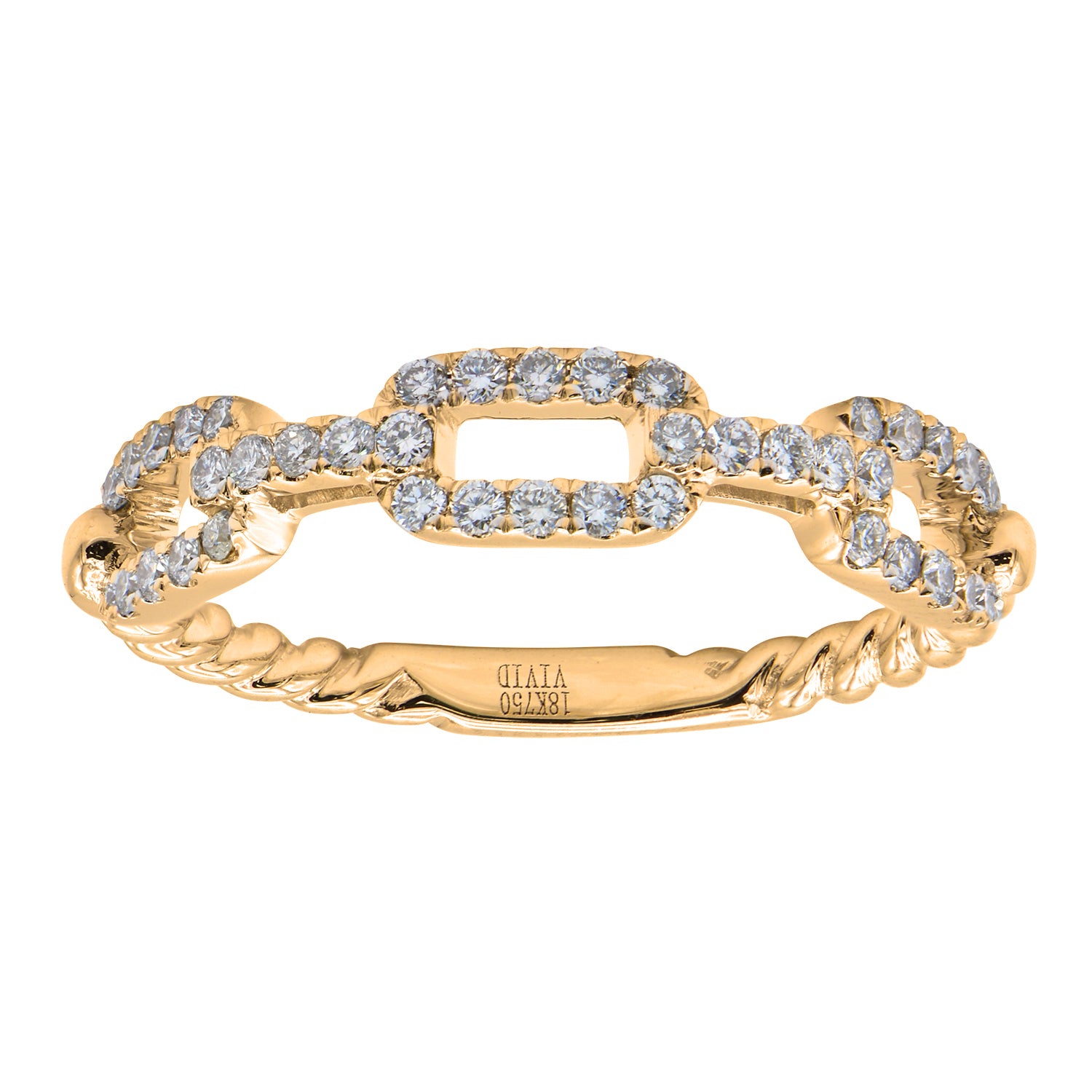 18K Yellow Gold Diamond Ring, 0.31ct