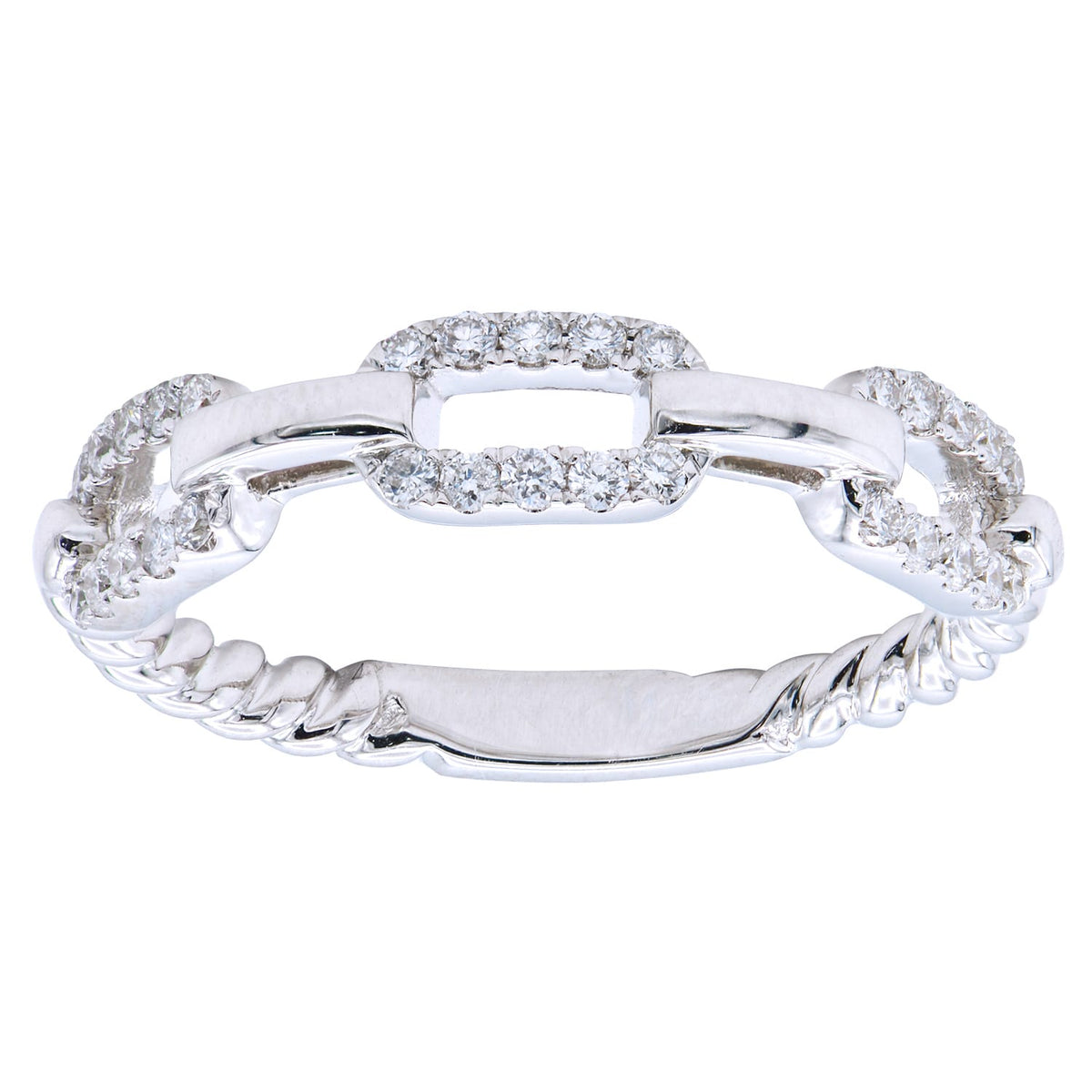 18K White Gold Fashion Diamond Ring, 0.23ct