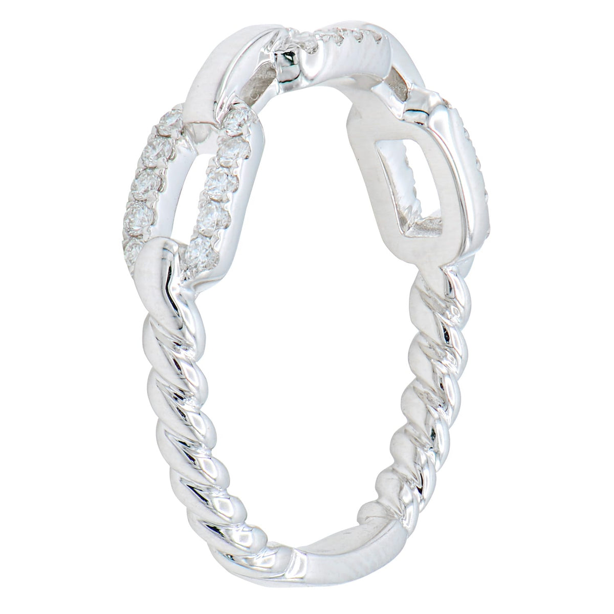 18K White Gold Diamond Ring, 0.23ct