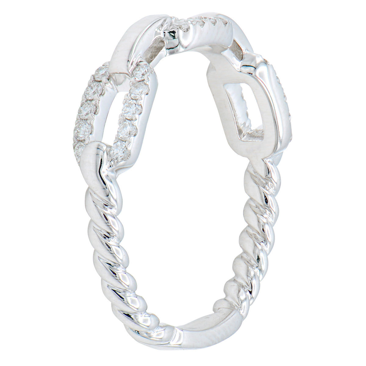18K White Gold Fashion Diamond Ring, 0.23ct