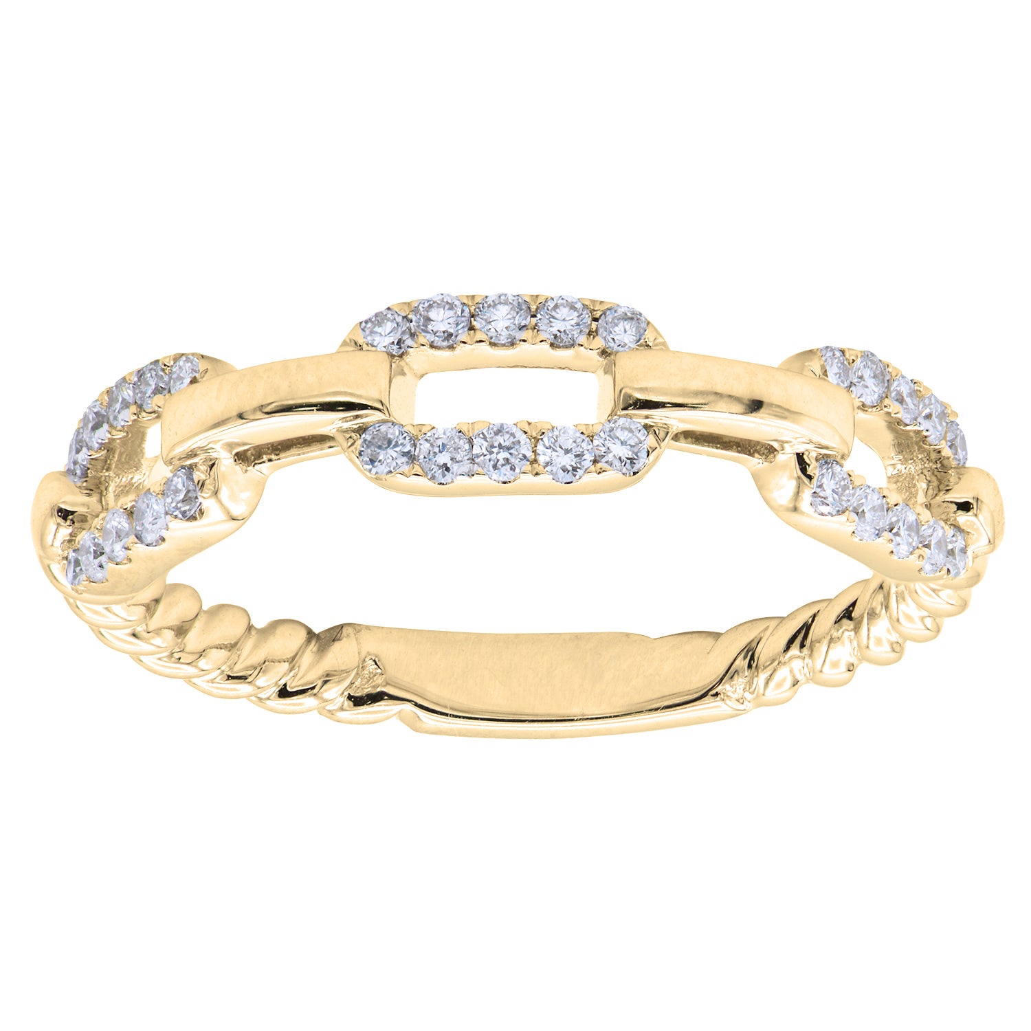 R054435Y - Ring 18KY/2.9G 30RD-0.23CT