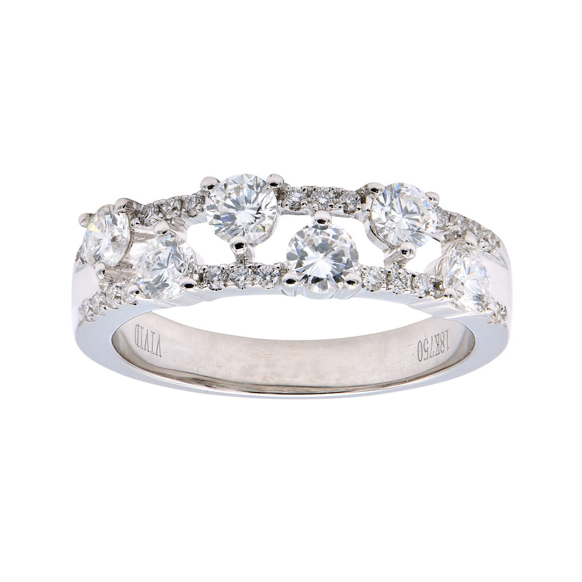 18K White Gold Fashion Diamond Ring, 0.96ct