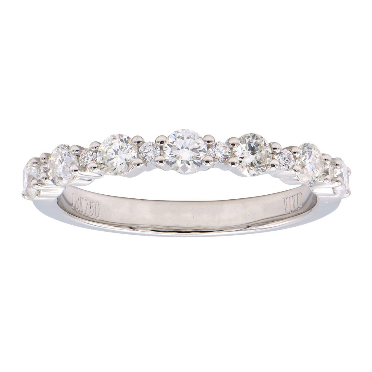 18K White Gold Fashion Diamond Ring, 0.69ct