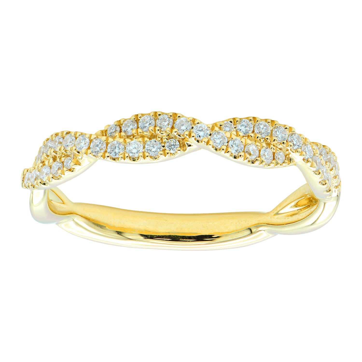 18KY Fashion Diamond Ring