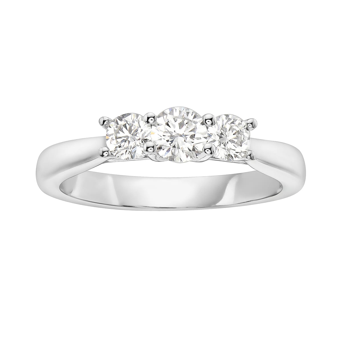 18K White Gold Diamond Ring, 0.64ct