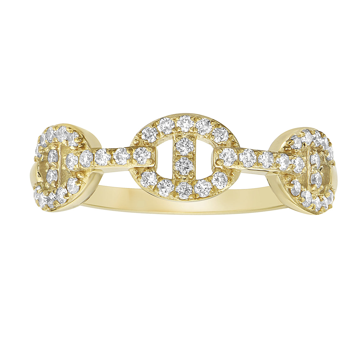 18K Yellow Gold Diamond Ring, 0.28ct