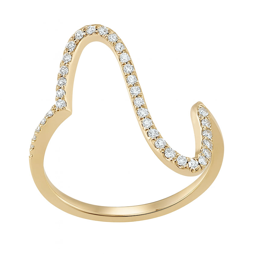 18K Rose Gold Diamond Ring, 0.28ct