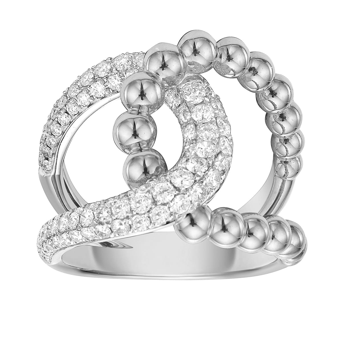 18K White Gold Diamond Ring, 1.03ct