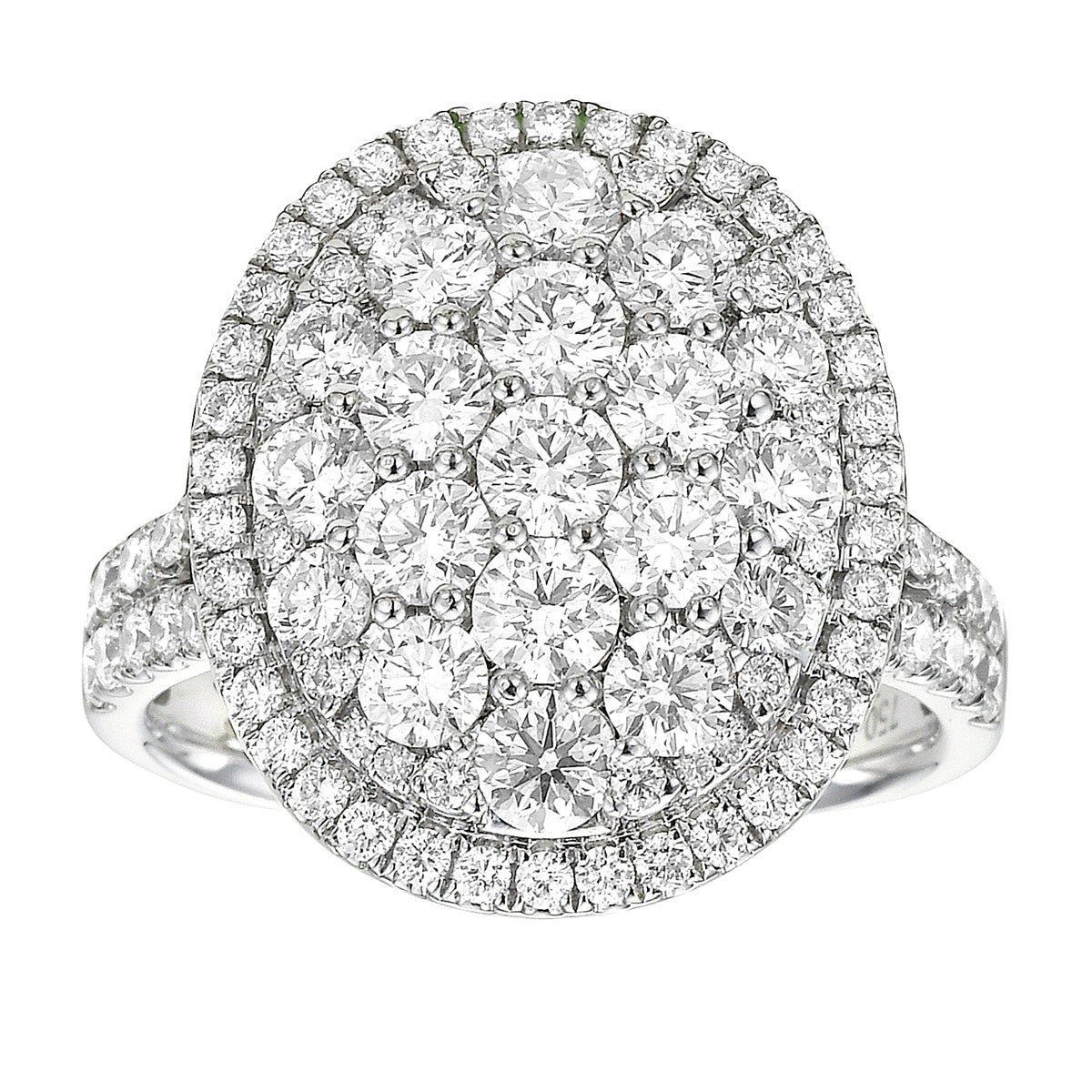 R055680 - Ring 18KW/6.6G 19RD-1.51CT 86RD-0.70CT