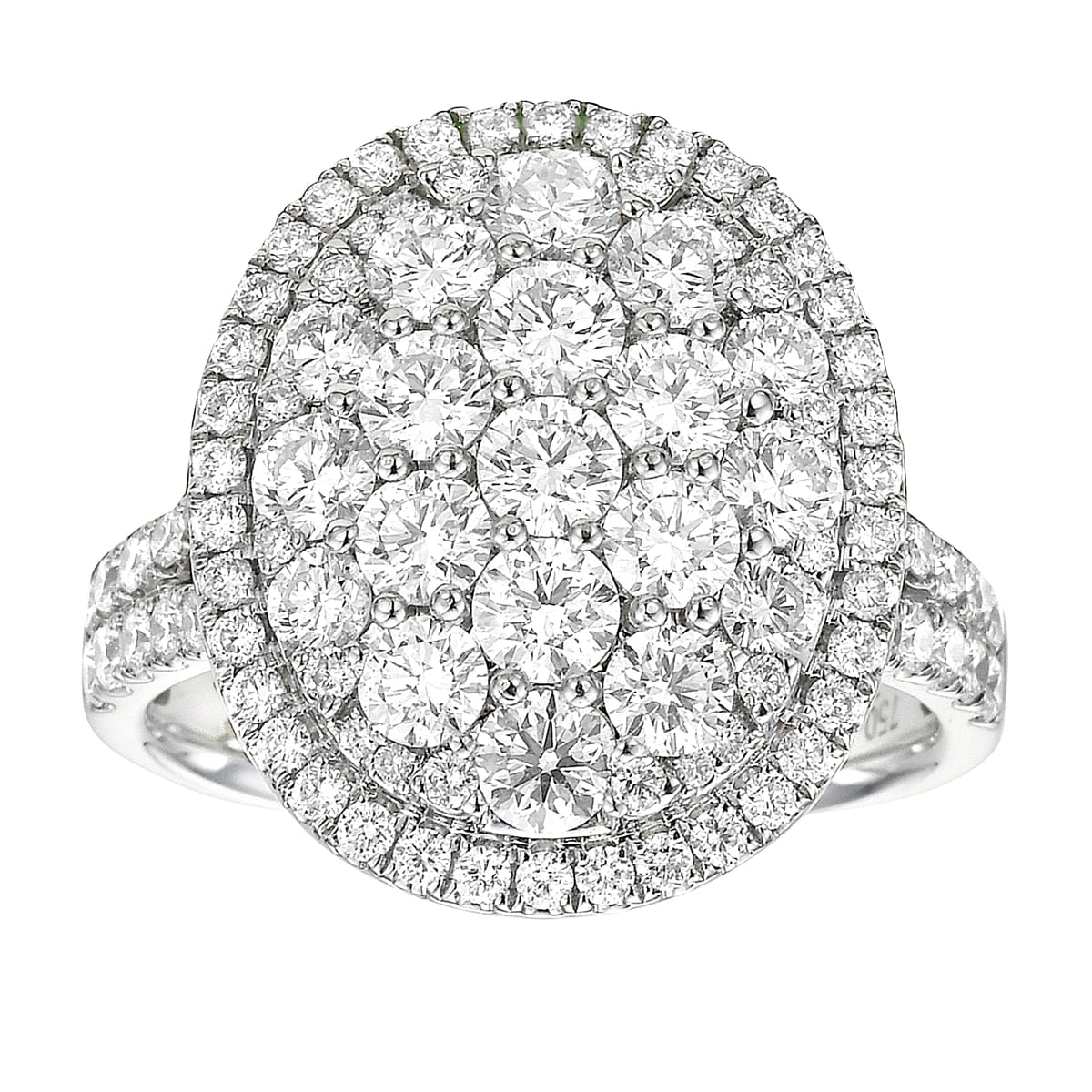 18K White Gold Diamond Ring, 2.21ct