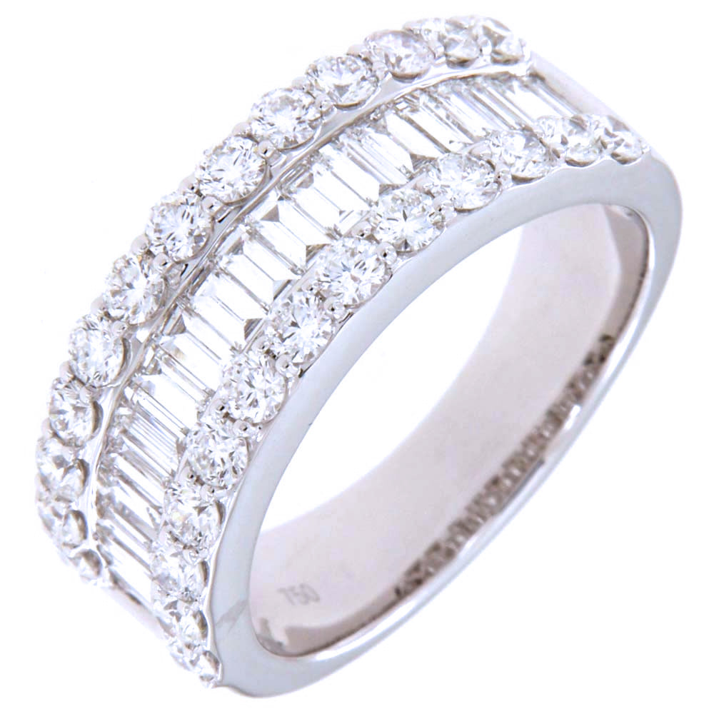 R056056 - Ring 18KW/5.99G 26RD-1.00CT 20BD-0.81CT