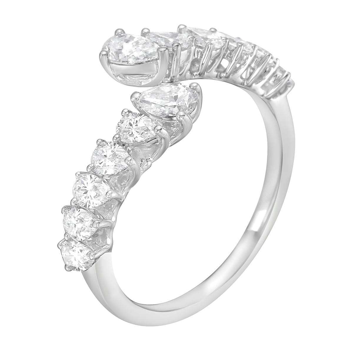 18K White Gold Diamond Ring, 1.13ct