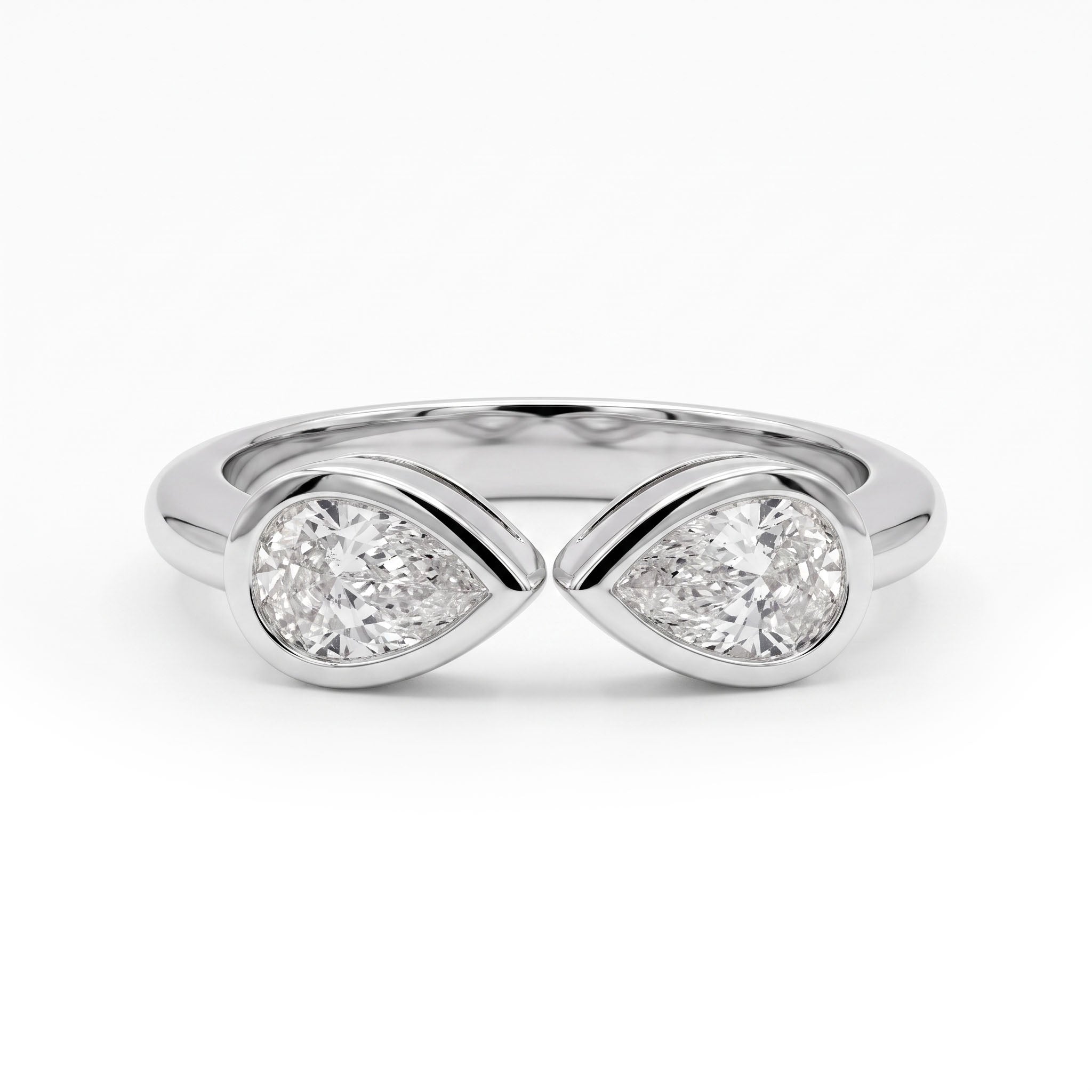 R057093 - Ring 18KW/3.3G 2PR-0.62CT