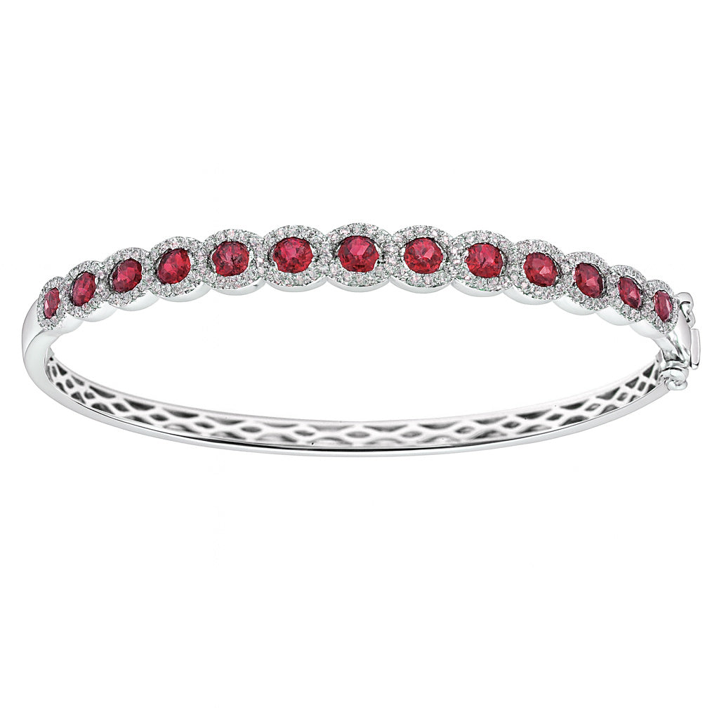 18K Gold Ruby Bracelet, 1.32ct
