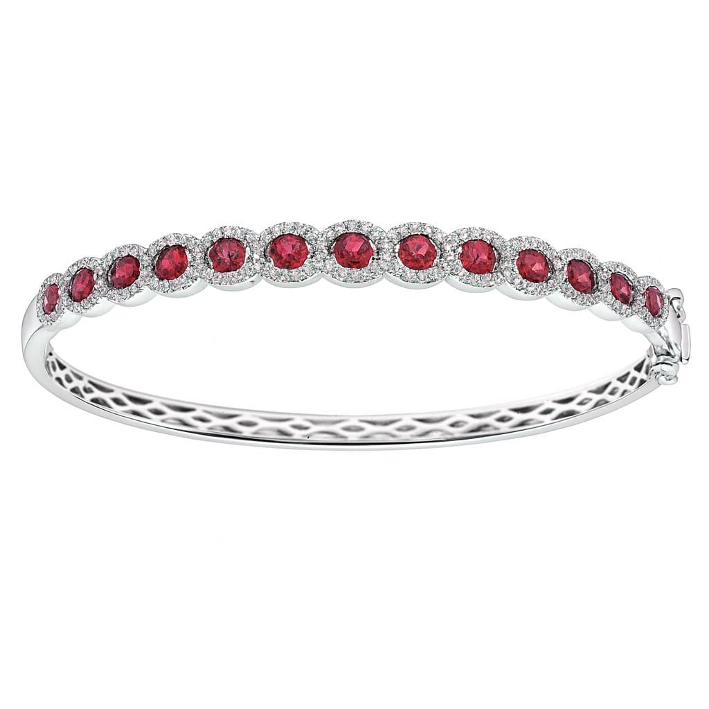 18K Yellow Gold Ruby Bracelet, 1.5ct