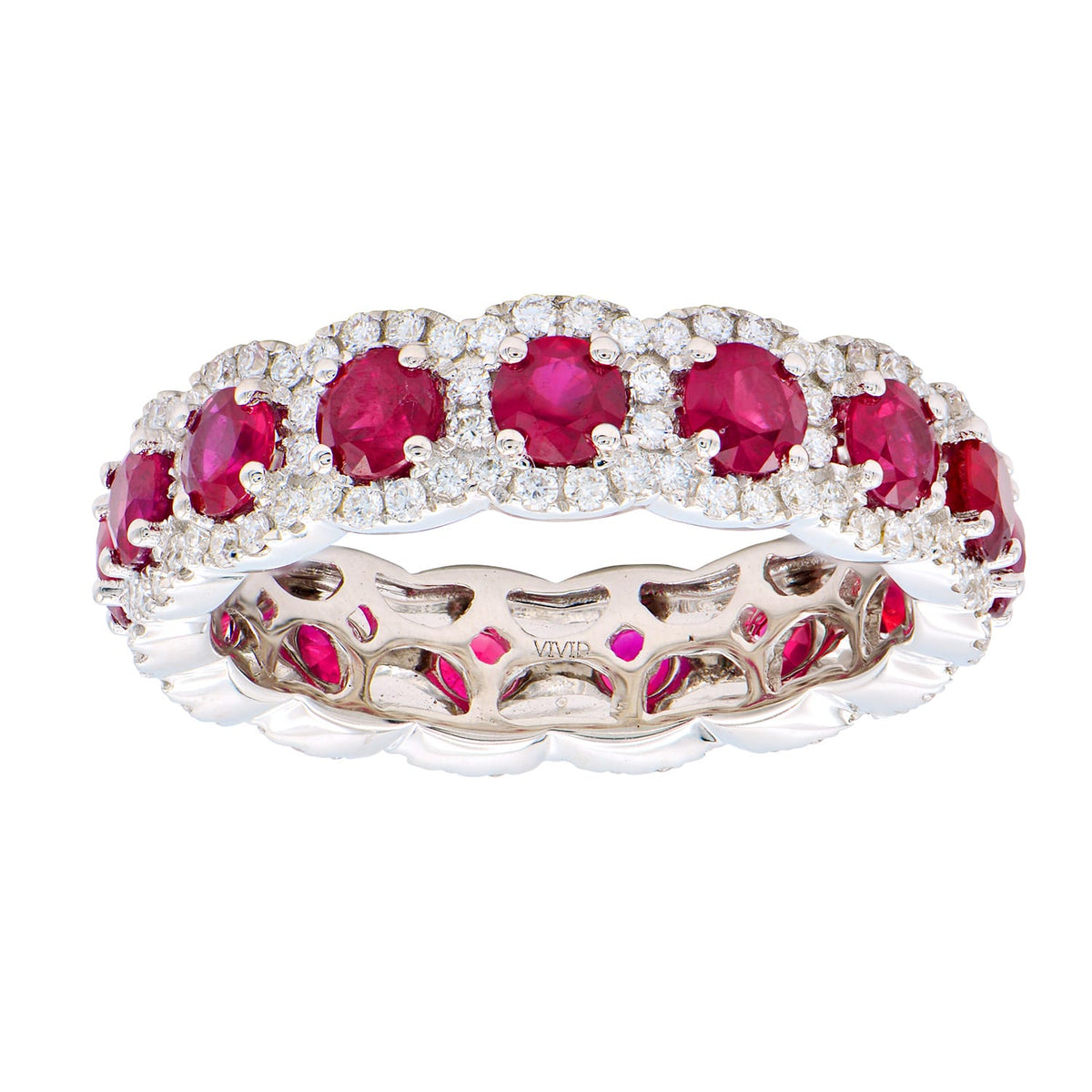 18K White Gold Ruby Ring, 2.57ct