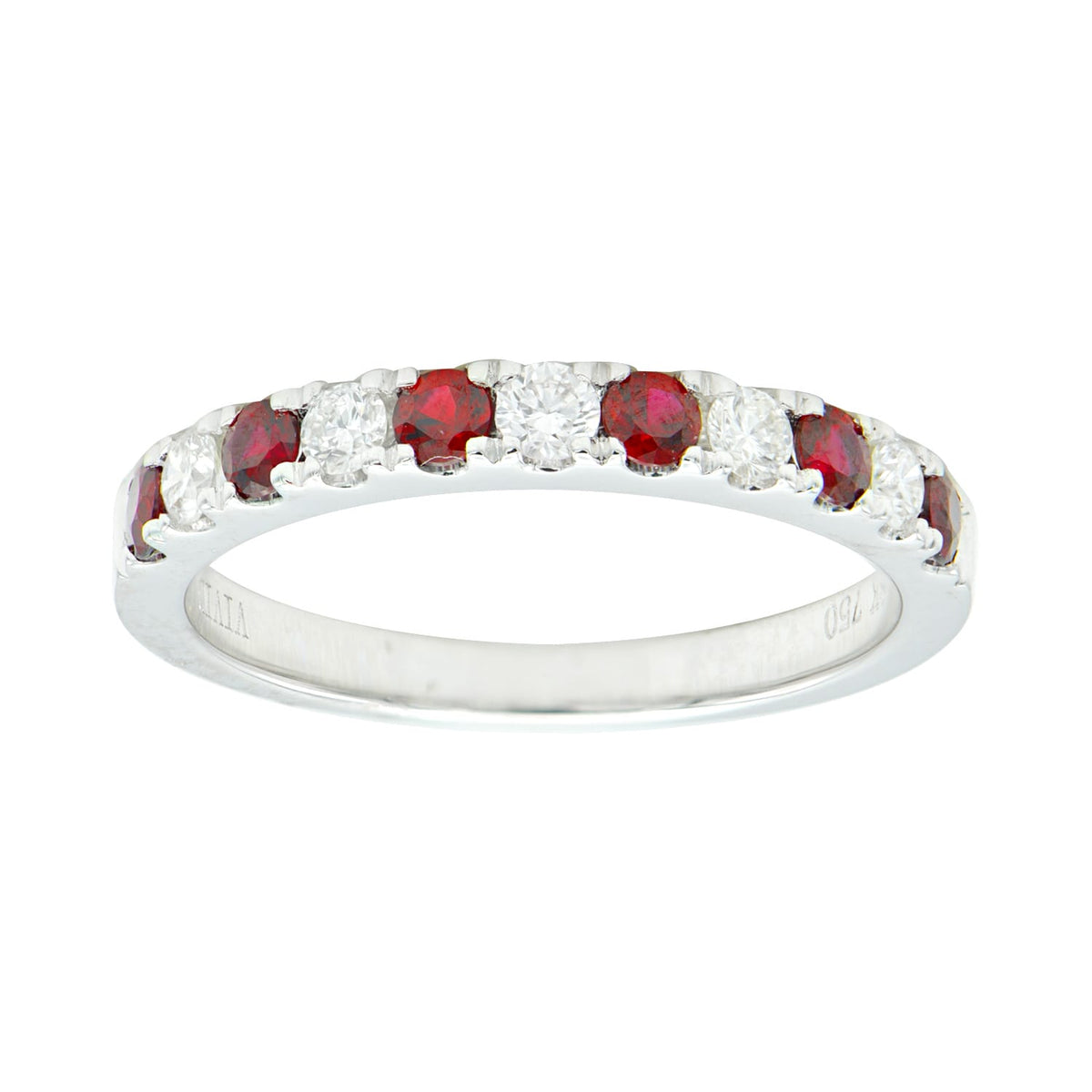 18K White Gold Ruby Ring, 0.4ct