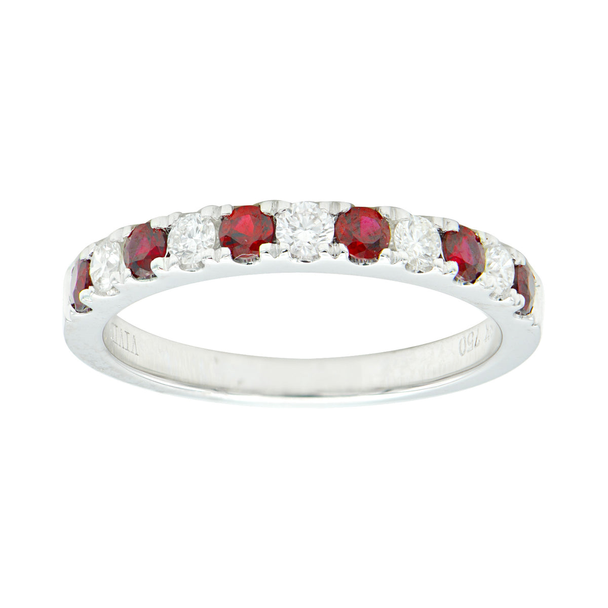 18K White Gold Ruby Ring, 0.4ct