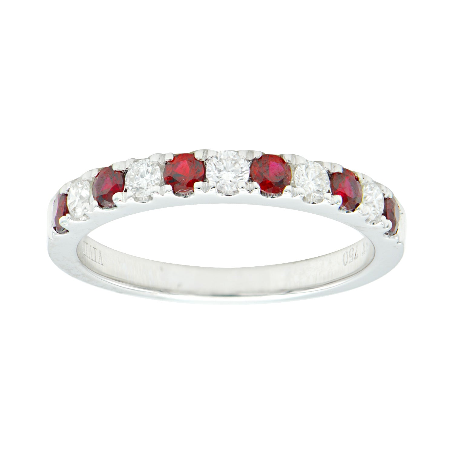 18K White Gold Ruby Ring, 0.40ct