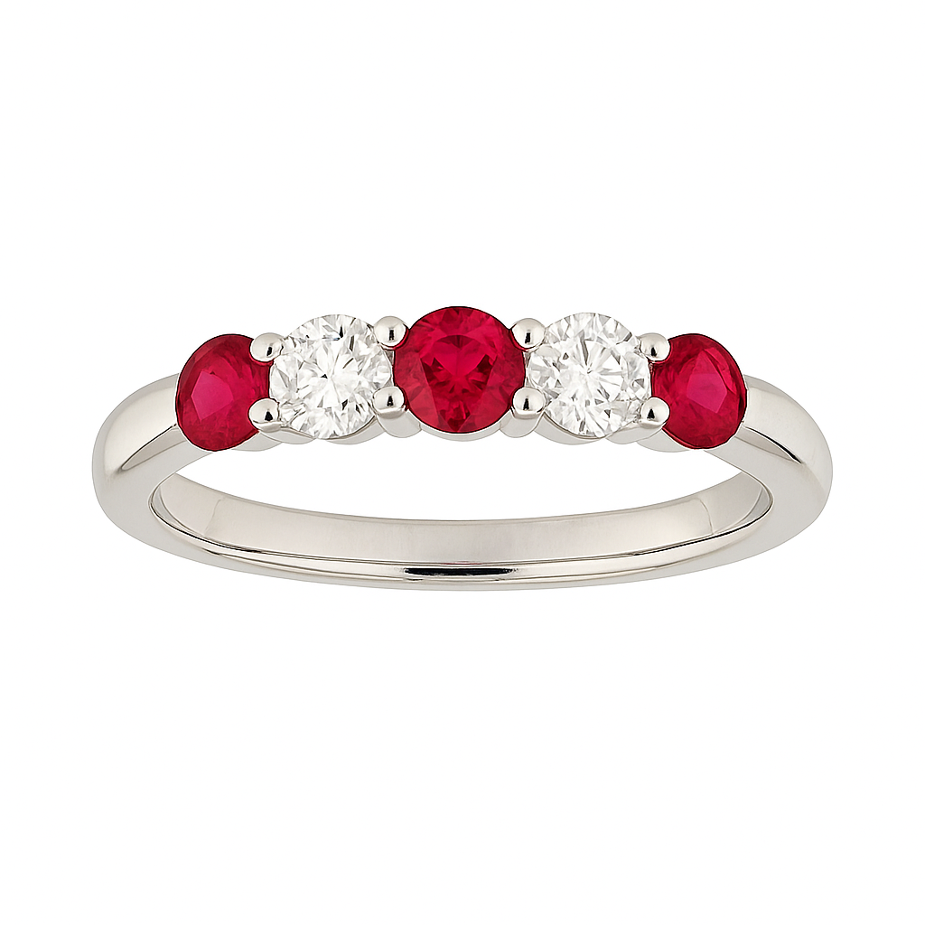 18KW Ruby Ring