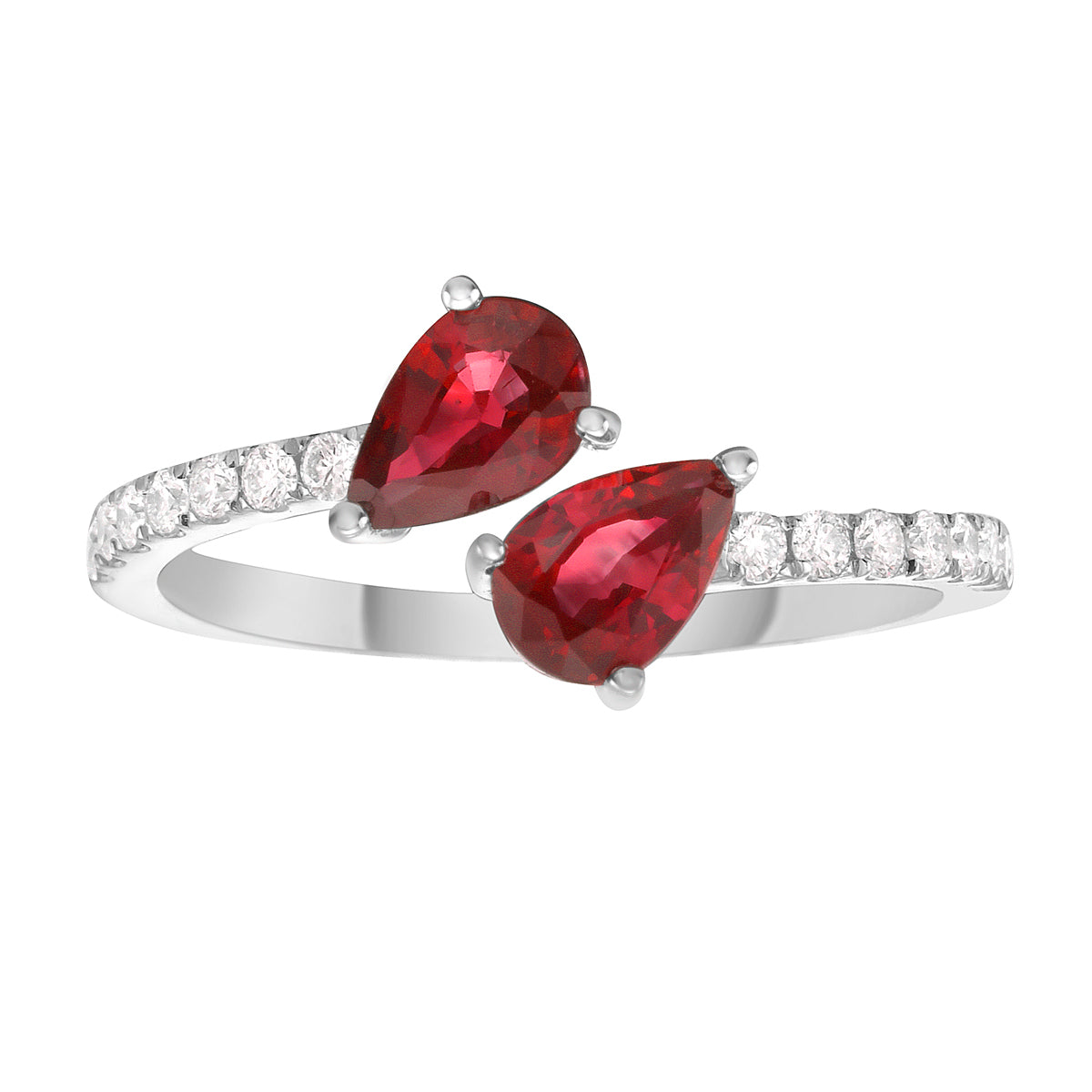 RR056086 - Ring 18KW/2.1G 1SAPP-0.598CT 1DIAM0.47CT 14RD-0.18CT
