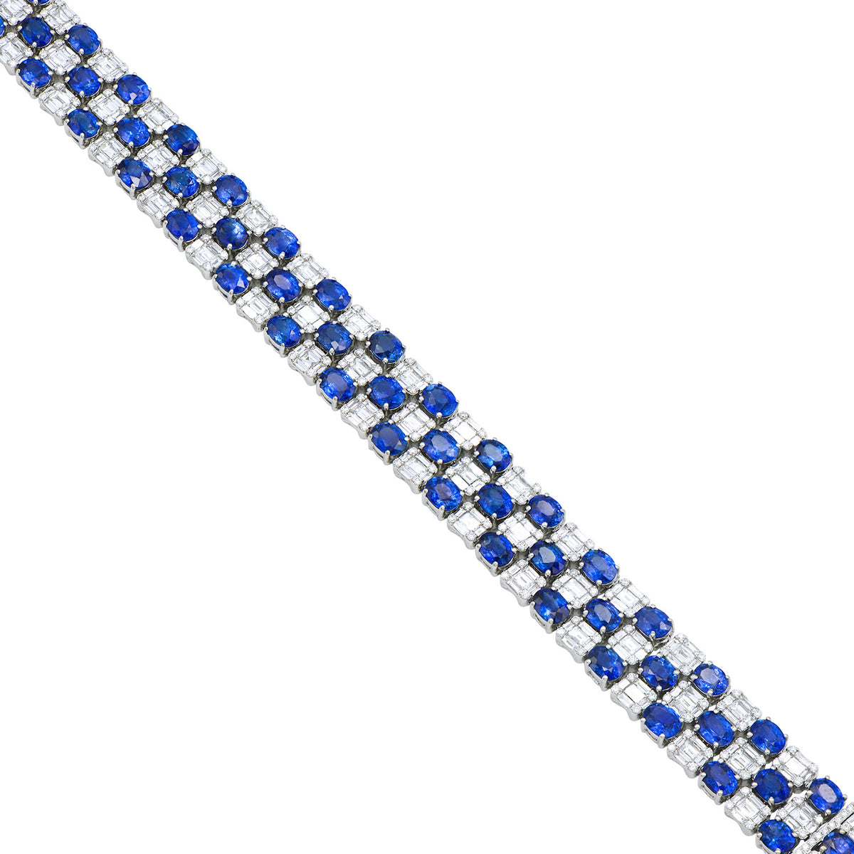 18K White Gold Ruby Bracelet, 21.09ct