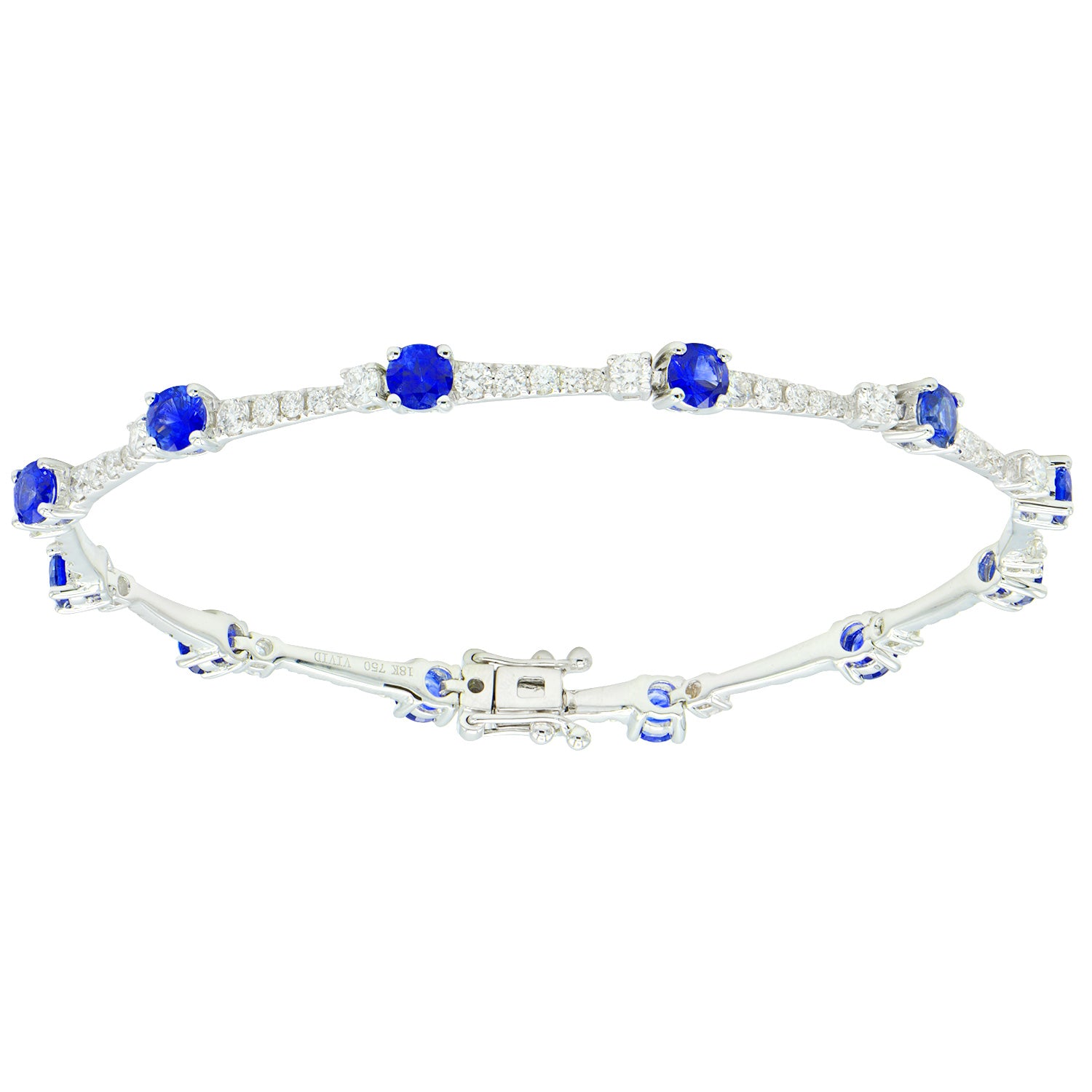 18KW Blue Sapphire Bracelet