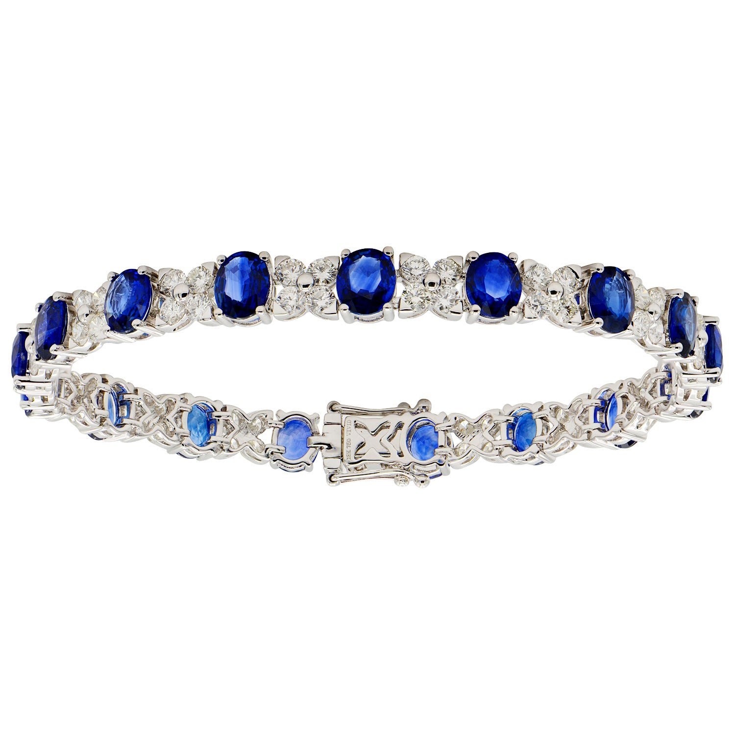 18KW Blue Sapphire Bracelet