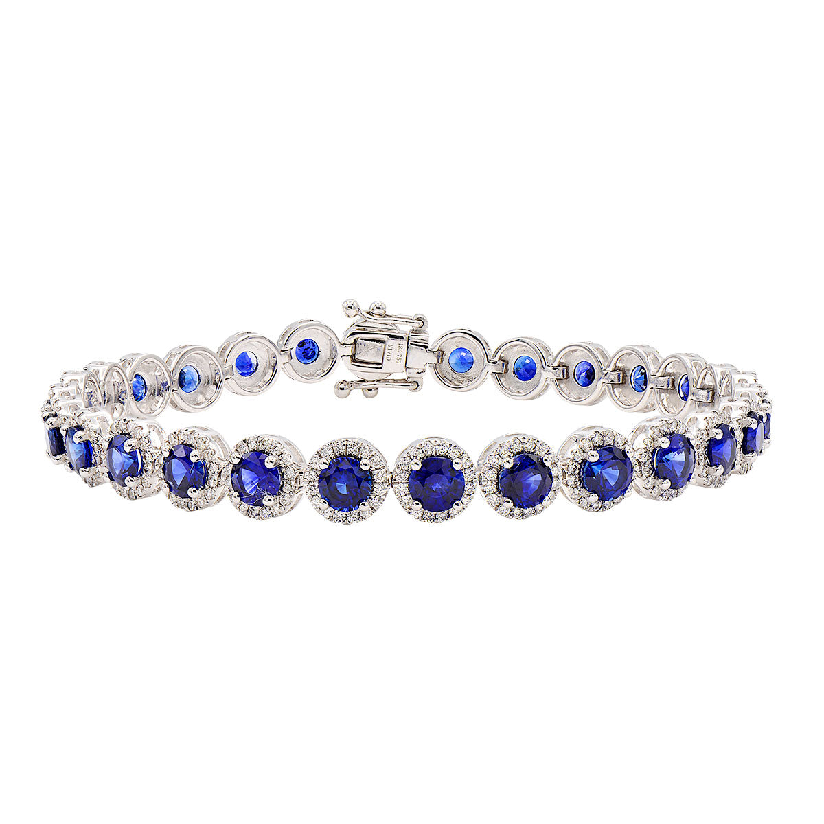 18KW Blue Sapphire Bracelet