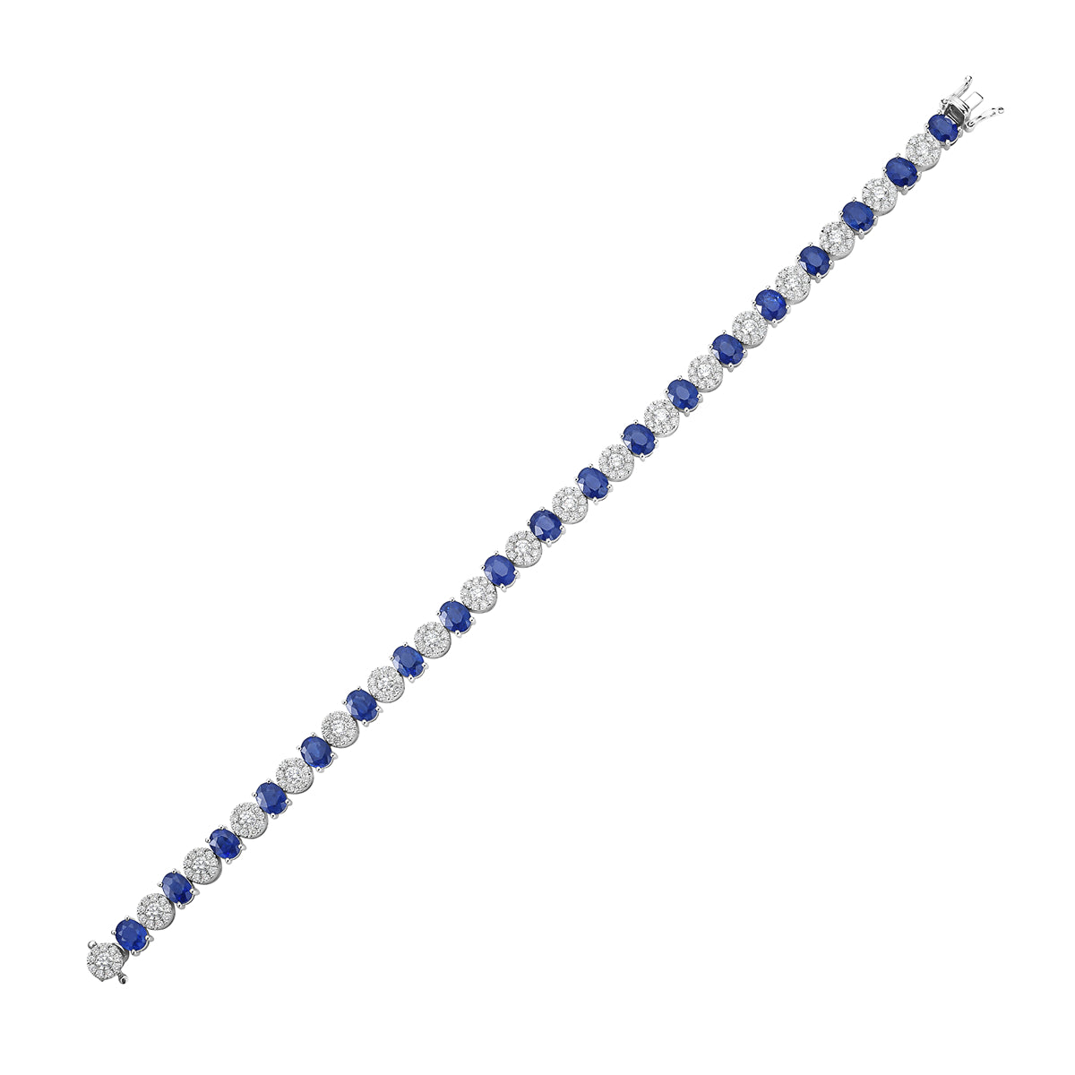 18K White Gold Diamond Bracelet, 5.64ct