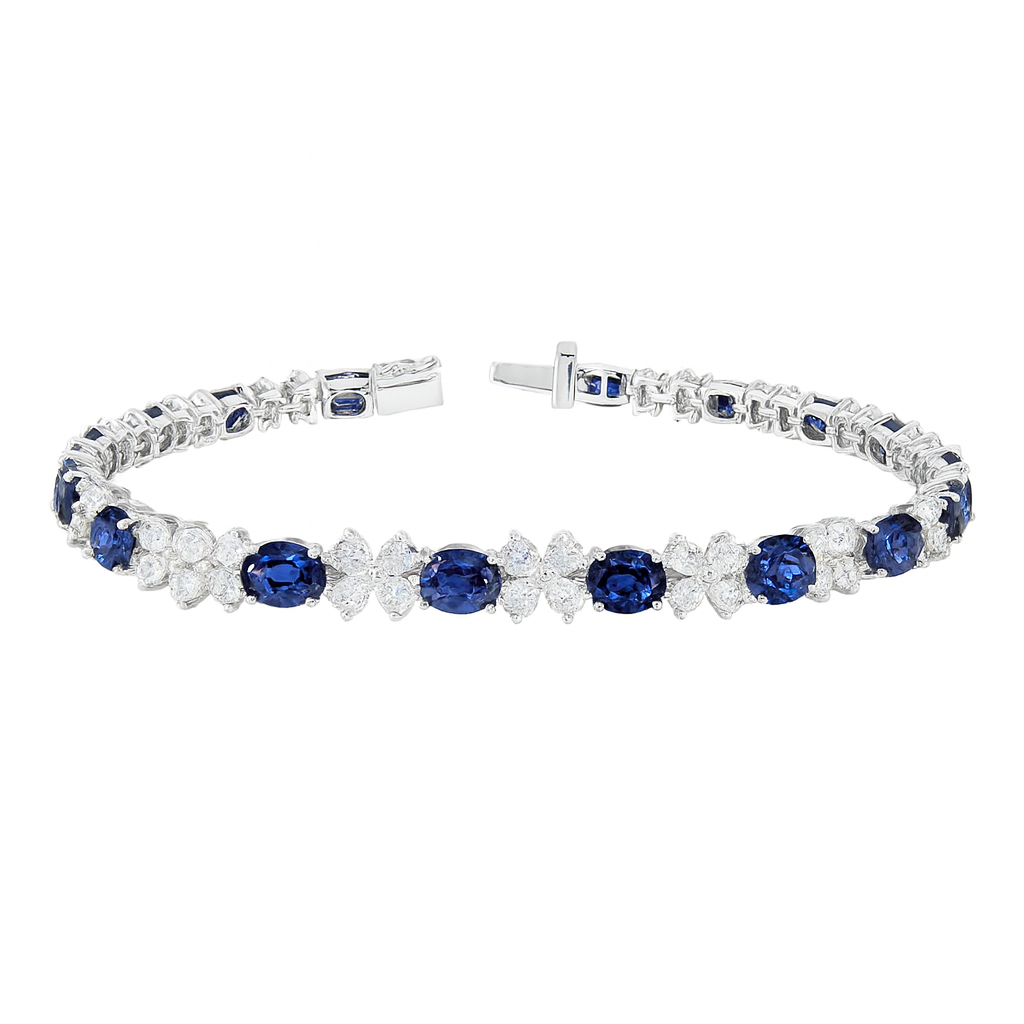 SB056324 - Bracelet 18KW/7.9G 17SAPP-7.08CT 68PD-3.62CT