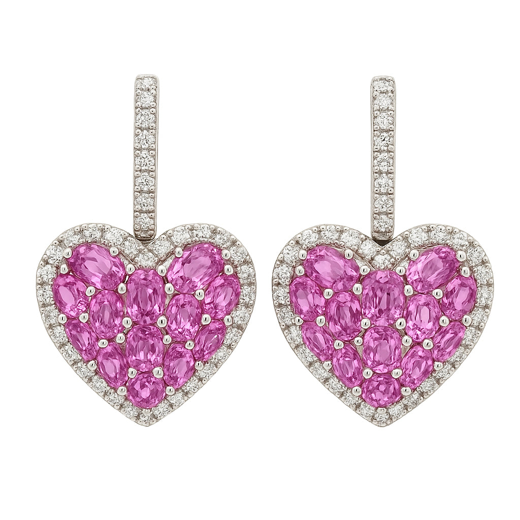 SE055057 - Earrnig18KW/7.49G 26PSAPP-5.57CT 180RD-0.59CT