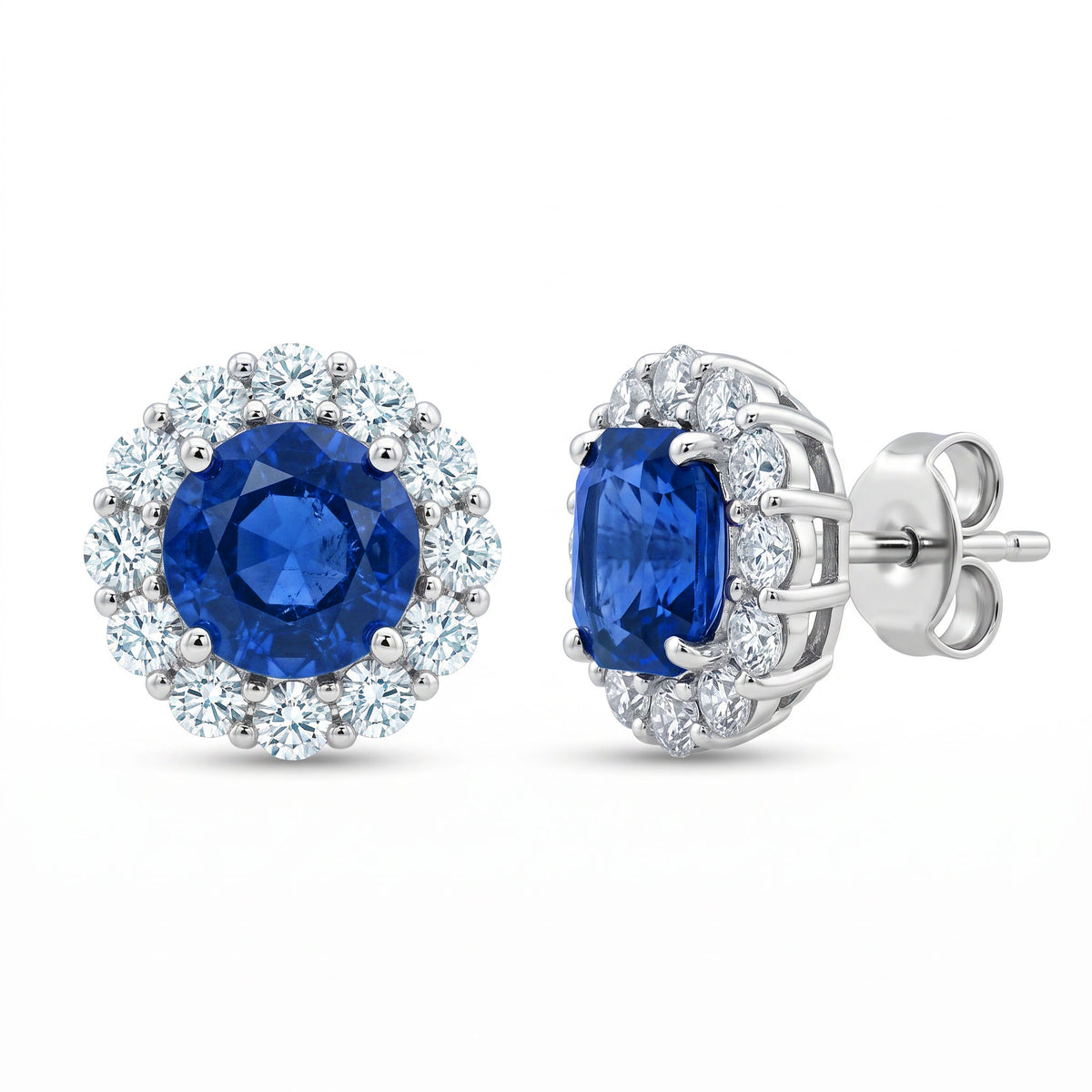 SE057116 - Earrings 18KW/3.4G 2SAPP-2.52CT 22RD-1.53CT