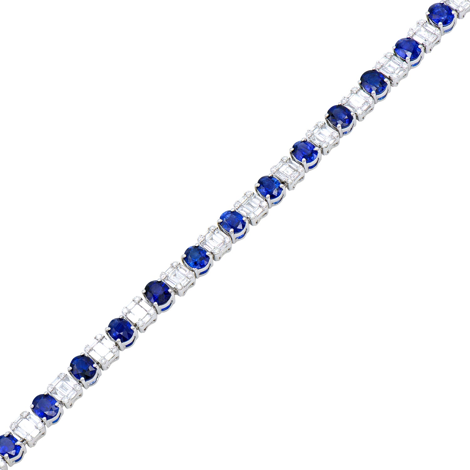 Necklace 18KW/30.7G 49SAPP-22.62CT 245BD-5.9CT 196RD-1.28CT