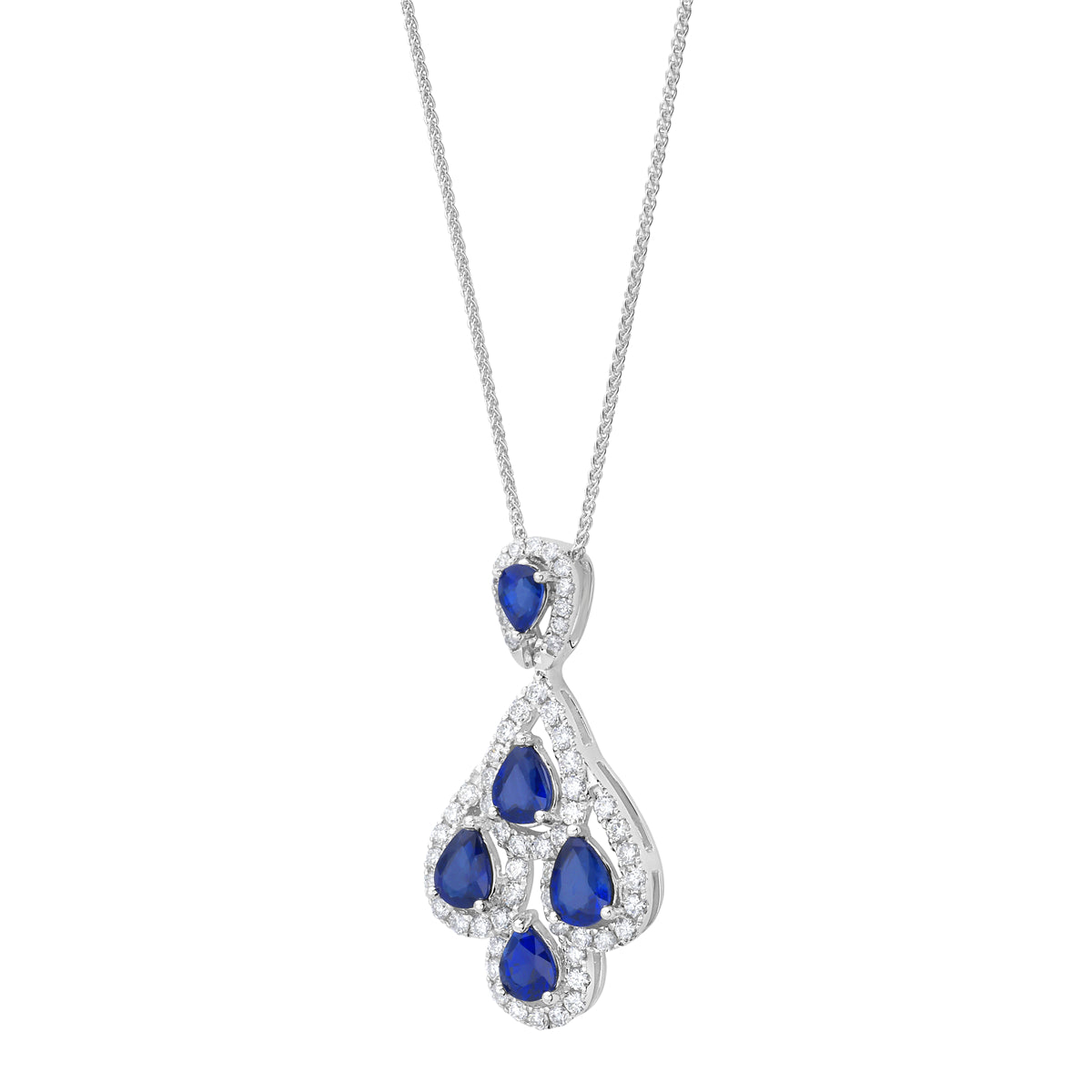 18K White Gold Ruby Pendant, 1.20ct