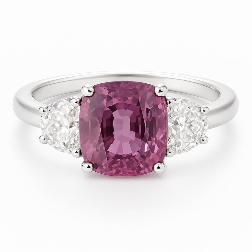 18KW Blue Sapphire Ring