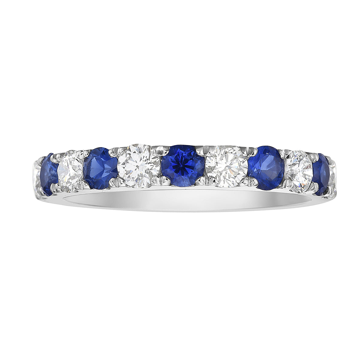 18K White Gold Blue Sapphire Ring, 0.59ct