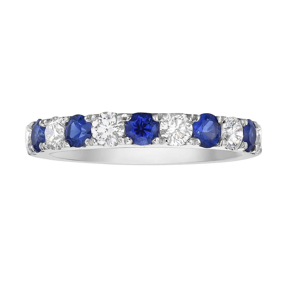 18K White Gold Blue Sapphire Ring, 0.59ct