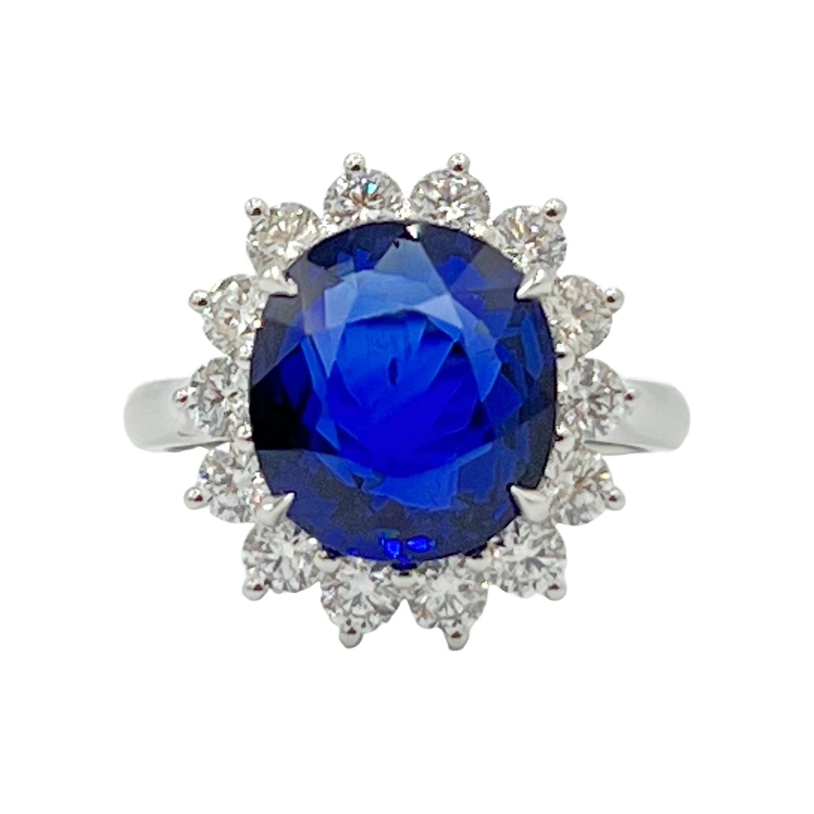 SR055568 - Ring 18KW 1SAPP-6.03CT 14RD-1.10CT