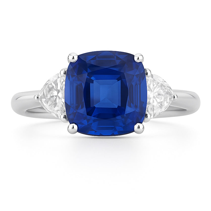 SR055993 - Ring 18KW/3.0G 1SAPP-1.59CT 2DIA-0.29CT