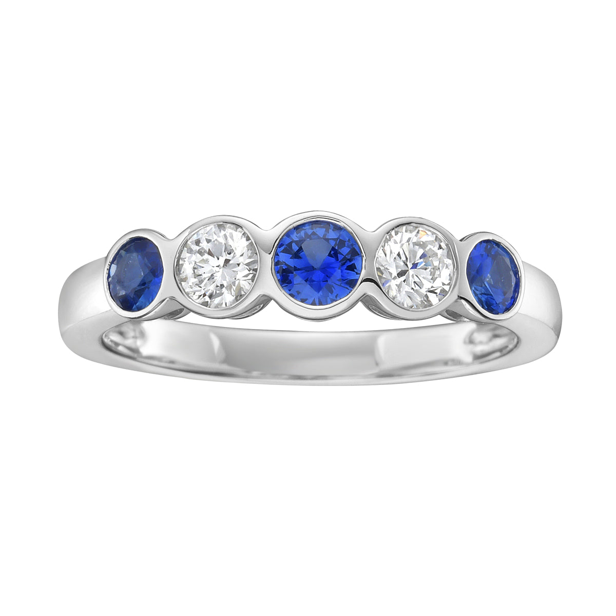 SR056173 - Ring 18KW/2.9G 3SAPP-0.52CT 2RD-0.36CT