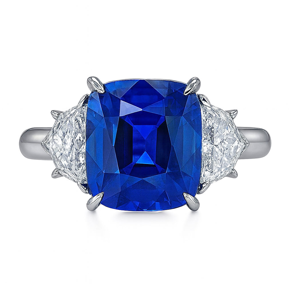 SR056426 - Ring 18KW/4.1G 1SAPP-3.41CT 2DIA-0.72CT
