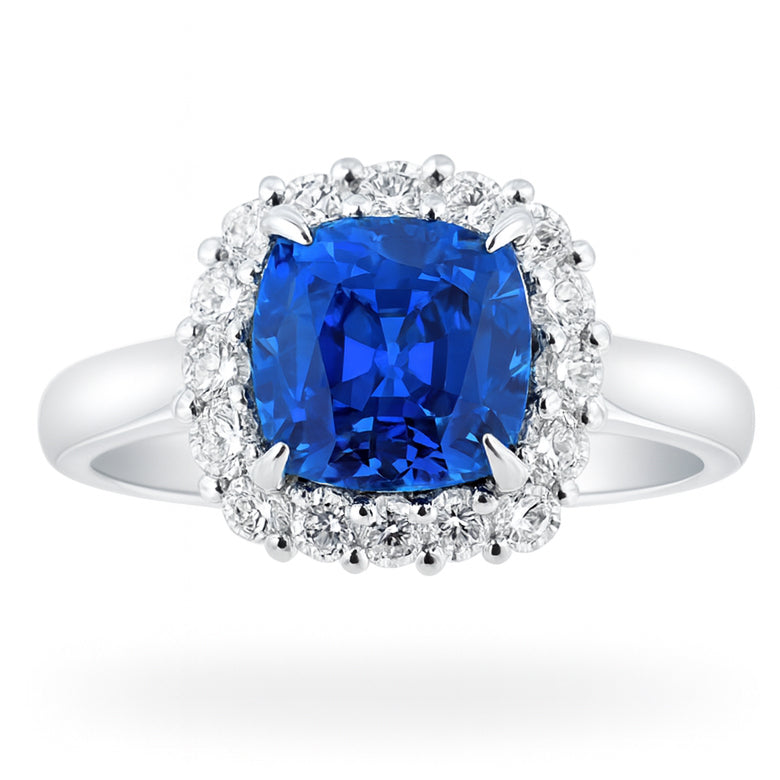 SR056481 - Ring 18KW/4.5G 1SAPP-2.06CT 14RD-0.34CT