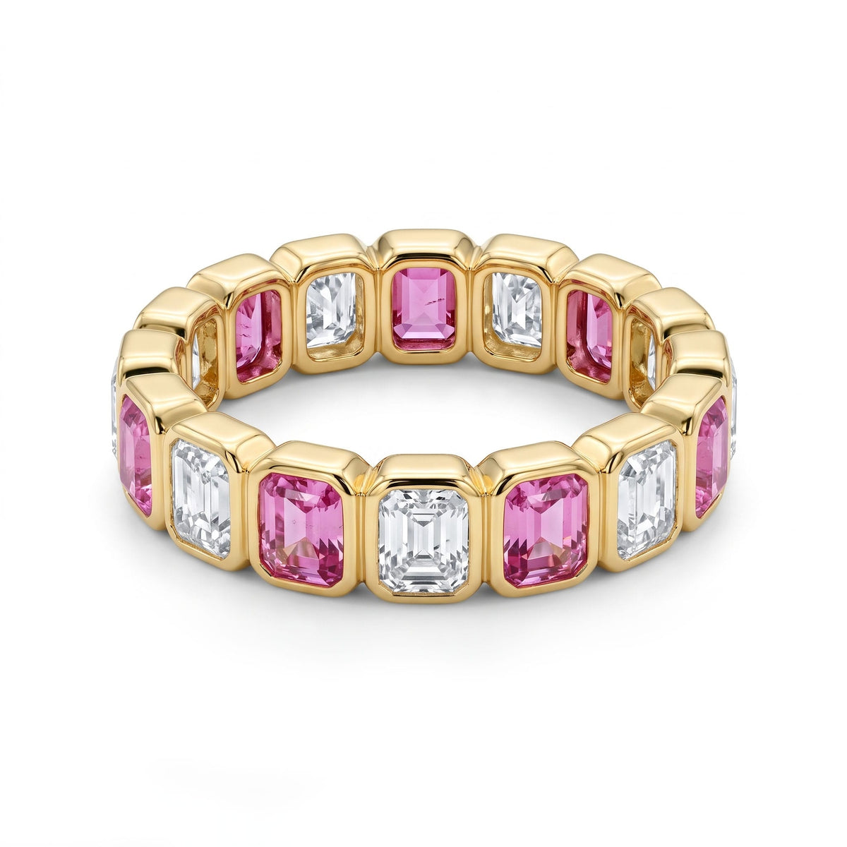 18K Yellow Gold Pink Sapphire Ring, 1.95ct