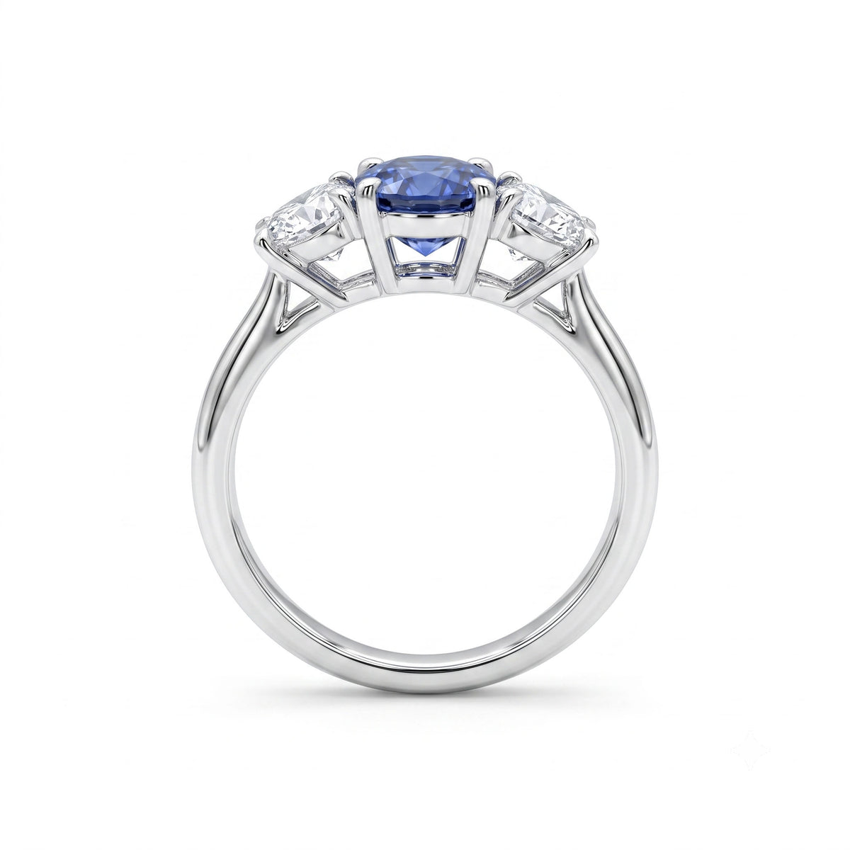 SR057064 - Ring 18KW/3.9G 1SAPP-0.88CT 2RD-0.82CT