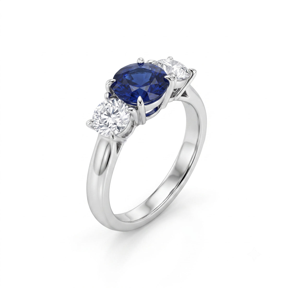 SR057064C - Ring 18KW/3.9G 1SAPP-1.19CT 2RD-0.82CT