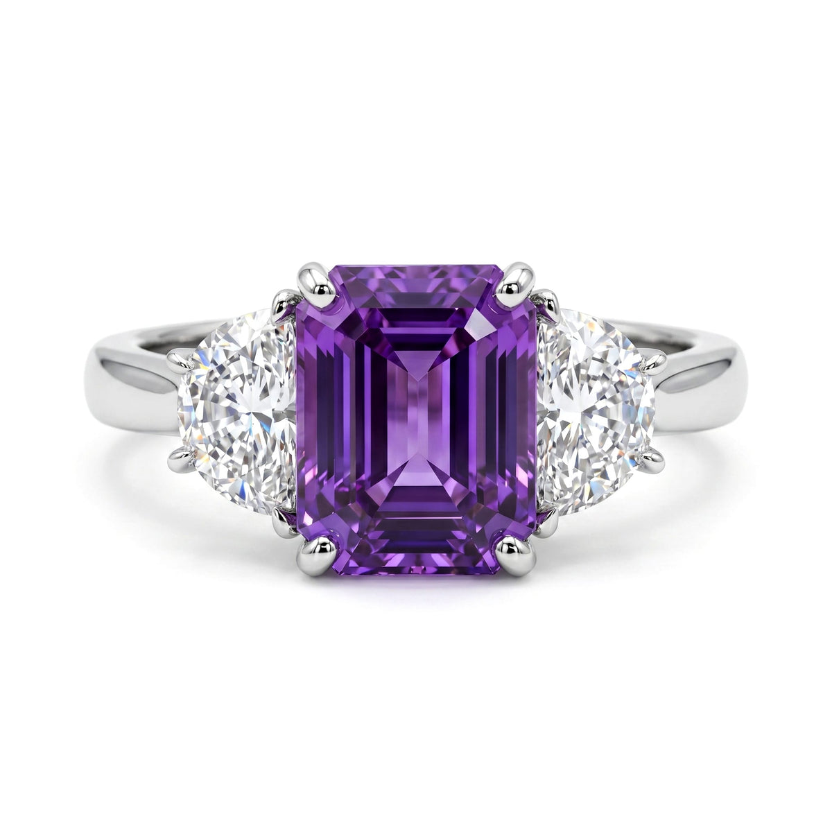 SR057091 - Ring PLAT 5.5G 1SAPP-2.46CT 2HM-0.87CT